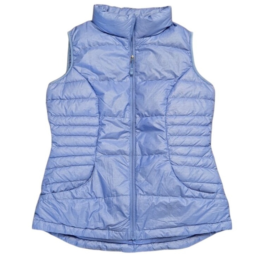 32 Degrees Heat Blue Puffer Vest Cloudfill Packable Lightweight Size M